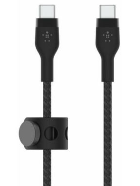 Кабель синхронізації Belkin BoostCharge Pro Flex Type-C to Type-C 60W 1m Black (CAB011BT1MBK)