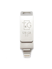 USB накопичувач T&G 008 Metal 128 ГБ 128GB Silver (TG008IOS-128G3) Silver USB 3.0 / Lightning