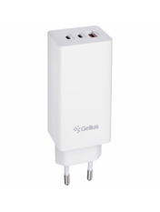 Мережевий зарядний пристрій Gelius Nimble GaN GP-HC061 (1 USB-A + 2 USB-C) 100W White (99402)