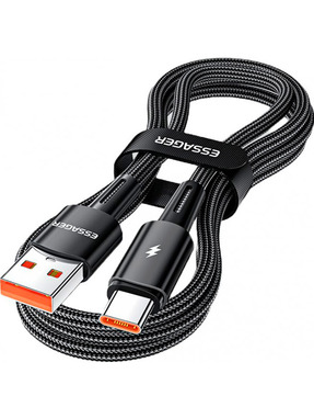 Кабель синхронізації Essager Sunset USB to Type-C 120W 1m Black (EXC120-CG01-P)