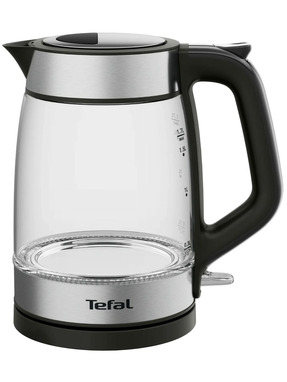 Електрочайник Tefal Glass Kettle Black and Steel (KI605830)