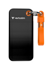 Портативний SSD Verbatim Pocket 2 ТБ Чорний 2TB USB Type-C Orange/Black (32197)