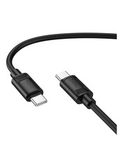 Кабель синхронізації Hoco X122 Silicone Type-C to Type-C Black 60W 1m Black