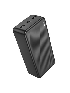 Павербанк Borofone BJ55B Graceful 1xUSB-C + 2xUSB-A 10W 30000mAh Black