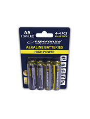 Батарейка Esperanza AA Alkaline 8 8шт (EZB103)