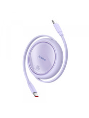 Кабель синхронізації Baseus Free2Draw Mini Retractable Type-C to Type-C Lilac 100W 1m Lilac (P10364500511-00)