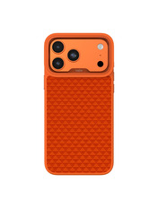 Чохол Kajsa Glamorous Collection Pyramid Pattern with MagSafe Plus O-Ring для Apple iPhone 17 Pro Orange Orange (6973152480)