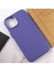Чохол Leather Case with MagSafe (AA Plus) для Apple iPhone 12/12 Pro Violet