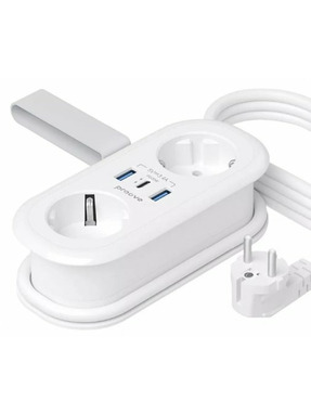 Мережевий фільтр Proove Supercoil 2/1,5m + 2 USB White (PSPS25002102)