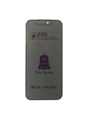 Захисне скло ESD Privacy для Apple iPhone 17 Pro Max антишпигун Black