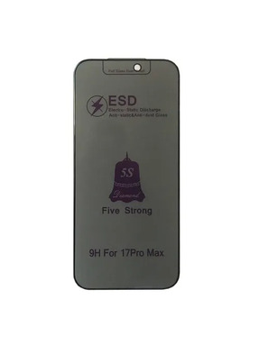 Захисне скло ESD Privacy для Apple iPhone 17 Pro Max антишпигун Black