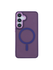 Чохол Space Space Magnetic Color with Magsafe для Samsung Galaxy S24 5G Dark Purple