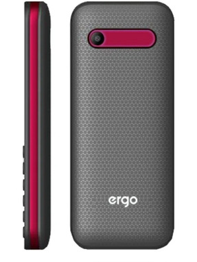 Кнопковий телефон Ergo E241 DS Red