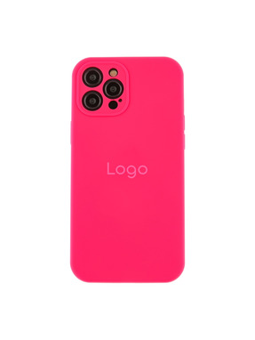 Чохол Silicone Case Full Size with Frame для Apple iPhone 12 Pro Shiny Pink (6983157240)