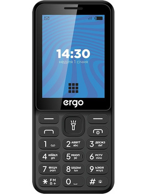Кнопковий телефон Ergo E284 Black