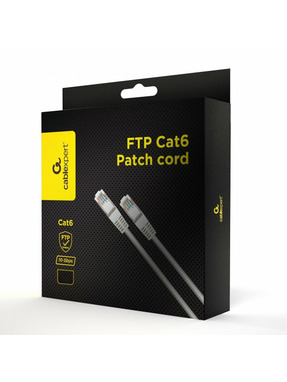 Мережевий патч-корд Cablexpert Cat.6 FTP 20m Grey (PPB6-20M)