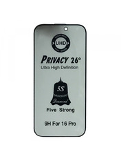 Захисне скло ESD Privacy для Apple iPhone 16 Pro/17 (OEM) антишпигун