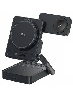 Мережевий зарядний пристрій Baseus PicoGo AF21 3-in-1 35W + кабель Type-C to Type-C Black (E0205401)
