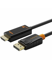 Кабель передачі відео CableTime v.1.2 DisplayPort (M) to HDMI Black 1,8 1,8m Black