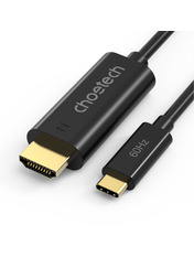 Кабель передачі відео Choetech Type-C to HDMI Ні Black 1,8m Black (CH0019-BK-V3)