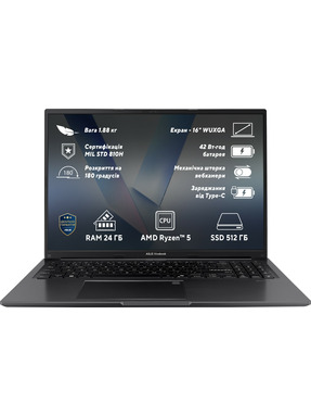 Ноутбук Asus VivoBook 16M1605NAQ-MB265 (90NB1831-M00EB0) Indie Black