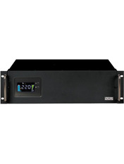 ДБЖ PowerCom KIN KIN-3000AP RM (2400W) LCD UPS Black (00210240) 4 x 12V/9Ah