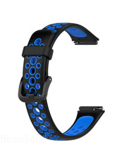 BeCover Vents Style Mi Band 5/6/7 Синій Black/Blue (709437)