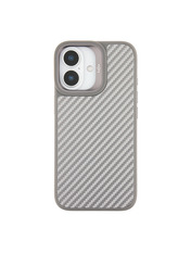 Чохол Kajsa Glamorous Collection Straw Mat Pattern with MagSafe для Apple iPhone 17 Grey Grey (6923871045)