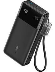 Павербанк Anker PowerCore 2xUSB-C + 1xUSB-A 20000 Black 30 30W 20000mAh Black (A1384G11)
