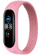 BeCover Elastic Nylon Style Mi Band 5/6/7 Рожевий Pink (706152)