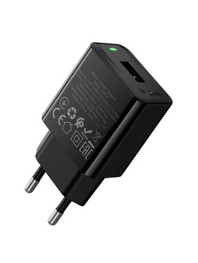 Мережевий зарядний пристрій Hoco CS91A (1 USB-A) 10,5W Black