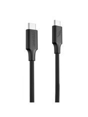 Кабель синхронізації Proove Striped Silicone Type-C to Type-C Black 60W 1m Black (CCSS60002201)