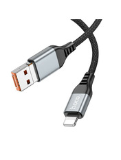 Кабель синхронізації Hoco U128 Viking USB to microUSB + Type-C 20W 1m Black