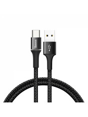 Кабель синхронізації Baseus Halo USB to Type-C 60W 2m Black (CATGH-C01)