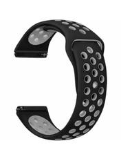 BeCover Vents Style (20mm) Amazfit Bip 3/3 Pro Чорний Grey
