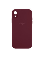 Чохол Silicone Case Square Full Camera для Apple iPhone XR Plum Plum (6938710254)