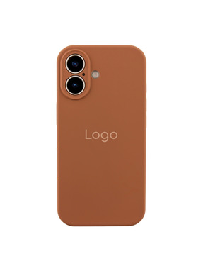 Чохол Silicone Case Full Size with Frame для Apple iPhone 17 Brown (6938175024)