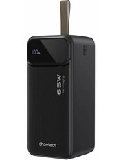 Павербанк Choetech B733 1xUSB-C + 2xUSB-A 65W 50000mAh Black (B733-CCBK)