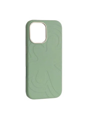 Чохол Flower Liquid Silicone Case MagSafe для Apple iPhone 17 Jade