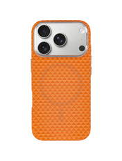 Чохол KVZV Triangular Pattern with Magnetic Fit для Apple iPhone 17 Pro Max Orange Orange (6948201537)