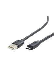 Кабель синхронізації Cablexpert AMCM USB to Type-C Black 1.8 1.8m Black (CCP-USB2-AMCM-6)