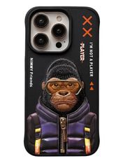 Чохол Nimmy 3D with Metal Buttons для Apple iPhone 15 Pro Gorilla Black Gorilla Black (6925837401)