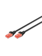 Мережевий патч-корд Digitus AWG 26/7 Cu LSZH Cat.6 UTP 1 Чорний Black 1m Black (DK-1617-010/BL)