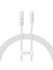 Кабель синхронізації Baseus Gem Type-C to Type-C White 1 100W 1m White (P10373000211-00)
