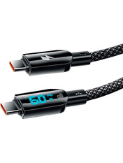 Кабель синхронізації Gelius GP-UCN007 Type-C to Type-C 60W 1,2m Black (99208)