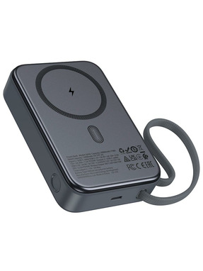 Павербанк Hoco Q44A Origen dual PD magnetic 2xUSB-C 45W 20000mAh Black