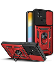 Чохол Camshield Serge Ring Magnet для Xiaomi Poco C40 Red