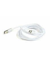 Кабель синхронізації Cablexpert CCB-mUSB2B-AMBM-6 USB to microUSB 1.8m Silver (CCB-mUSB2B-AMBM-6-S)