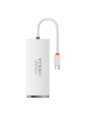 USB-хаб Baseus Lite Series 4-in-1 Type-C 4xUSB 3.0 (4xUSB 3.0) з додатковим живленням Black
