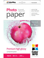 Папір Кольоровий ColorWay PSG2550504R 10x15 50 арк., щільність 255 г/м2